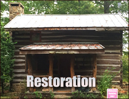 Historic Log Cabin Restoration  Cherokee County, Alabama
